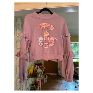Miss Candyholic Let Them Eat Cake Sweatshirt, Size Medium